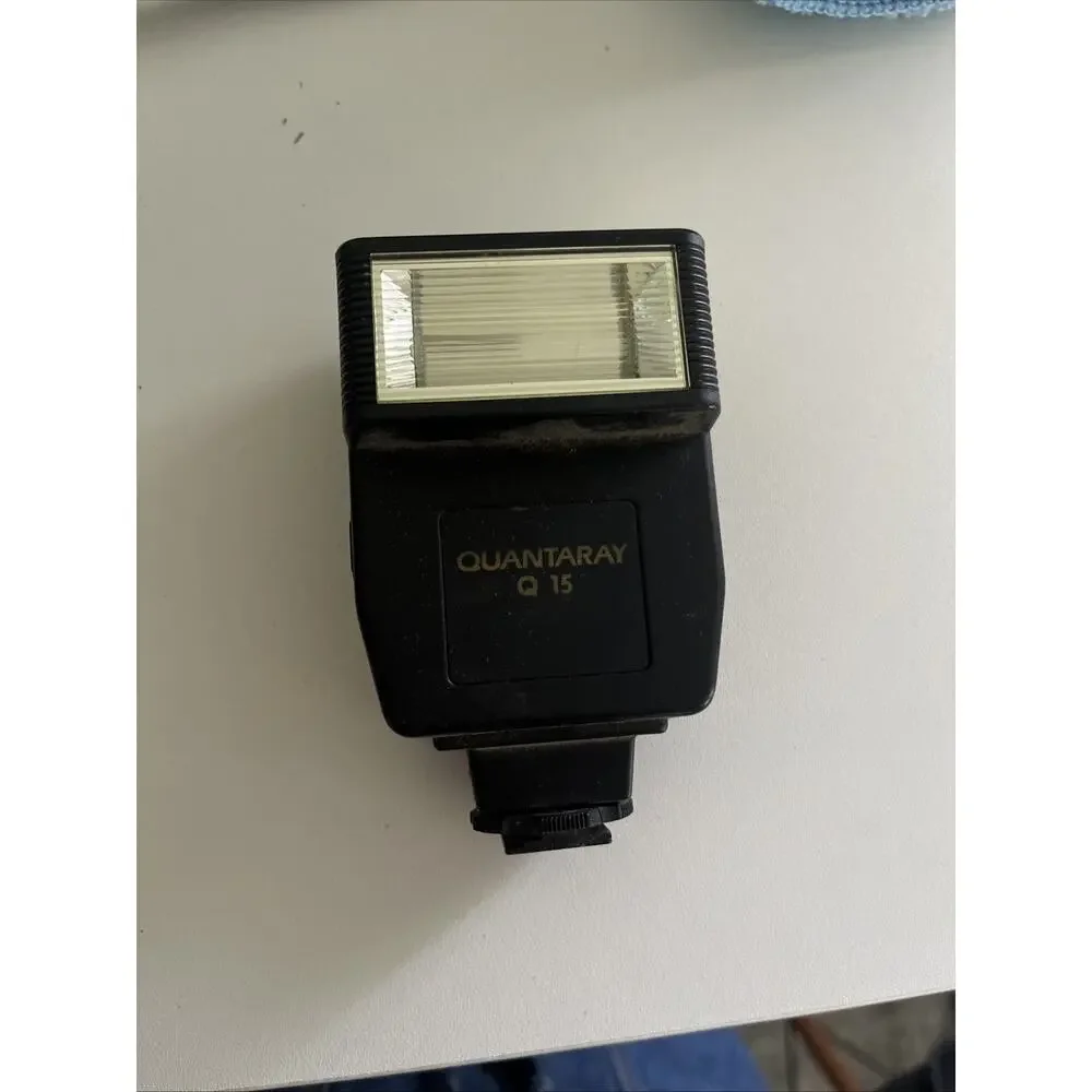 Untested Minolta XG9 Film Camera with MD 50mm Lens & Quantaray Flash PARTS